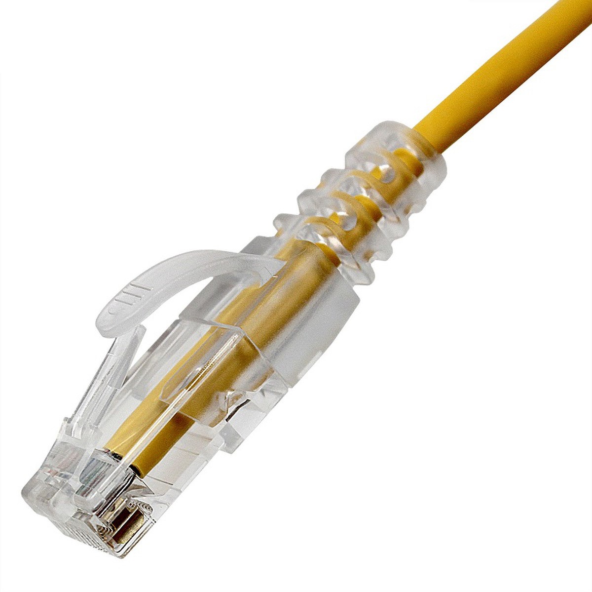 Black-Stone Cat6A Small Diameter High Density Patch Cord, 30CM, Yellow - BSAC03M6A-HD-YL 