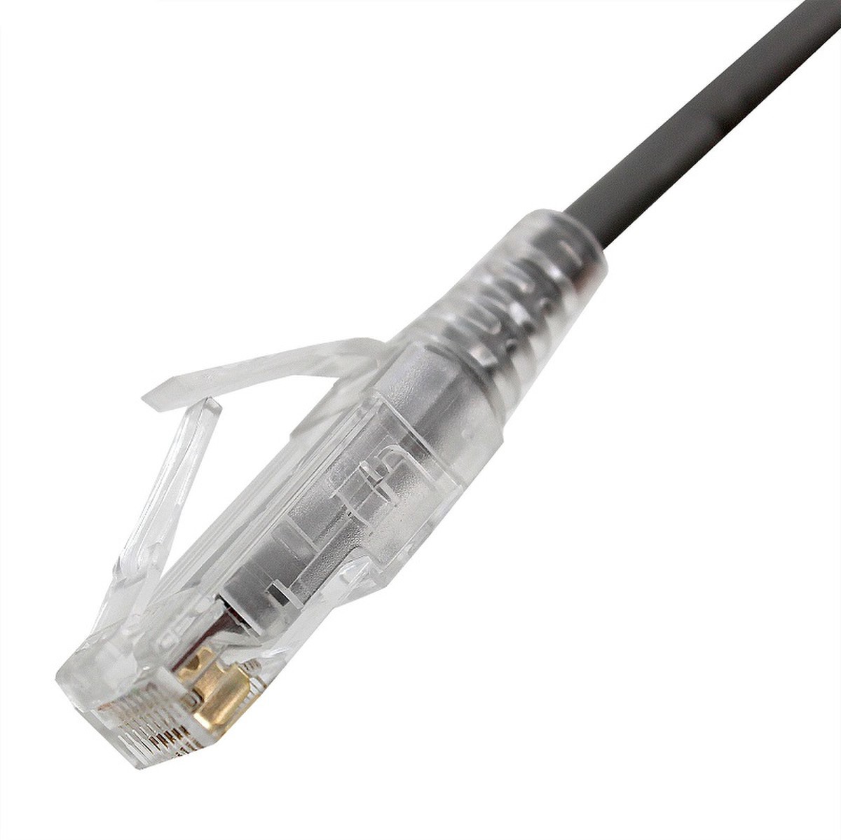 Black-Stone Cat6A Small Diameter High Density Patch Cord, 3M, Gray - BSAC3M6A-HD-G 