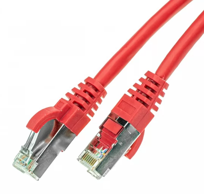 Black-Stone Cat6 FTP Patch Cord, 30CM, Red - BSACS03M600-RD-LSZH 