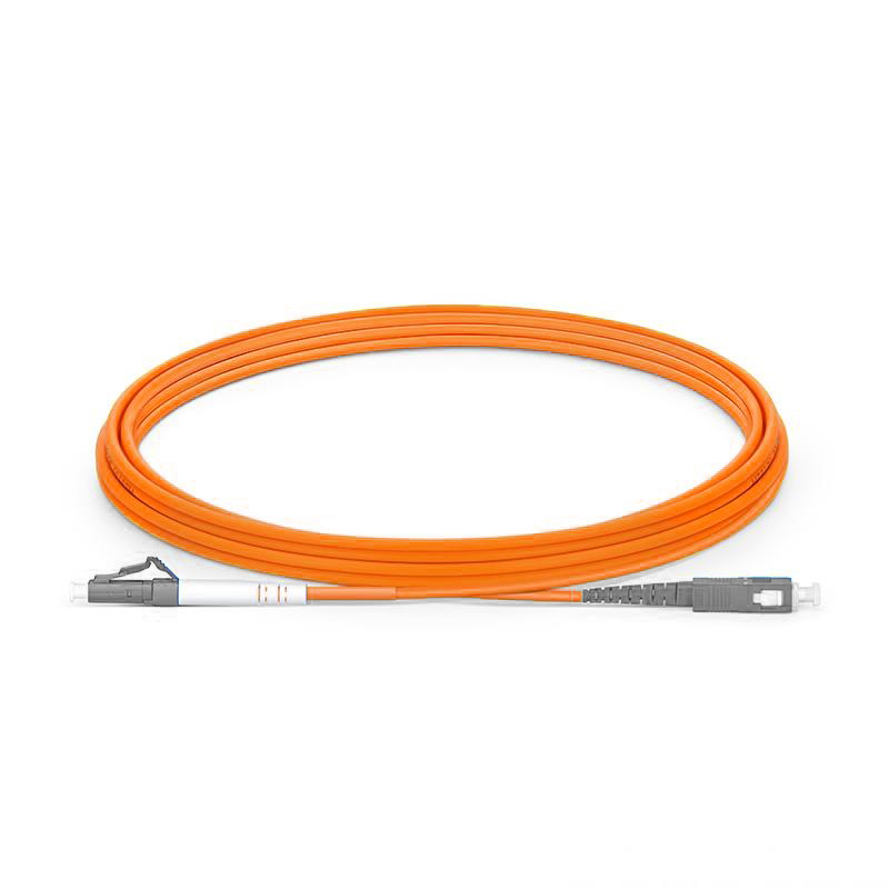 BLACKSTONE Fiber Patch Cable LC to SC, OM2 1Gb/Gigabit,  Multimode OM2, Simplex 9/125 LSZH Fiber Optic Cord for MMF SFP Transceiver, Orange, 1-Meter(3.3-ft), part number:ALCASCA-3-1-LSZH1M 