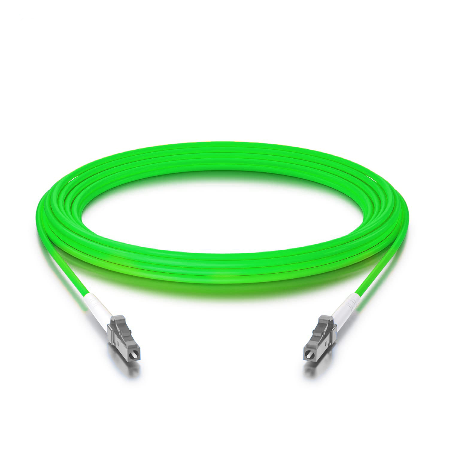 BLACKSTONE Fiber Patch Cable LC to LC, OM5 100Gb/Gigabit,  Multimode OM5, Simplex 9/125 LSZH Fiber Optic Cord for MMF SFP Transceiver, Green, 1-Meter(3.3-ft), part number:ALCALCA-6-1-LSZH1M 