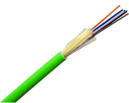 BLACKSTONE Tight Buffer Fiber Optic Cable, 4 Core, Indoor/Outdoor, Multimode, OM5, PVC, Green, part number: BSIF-TB-4C-OM42