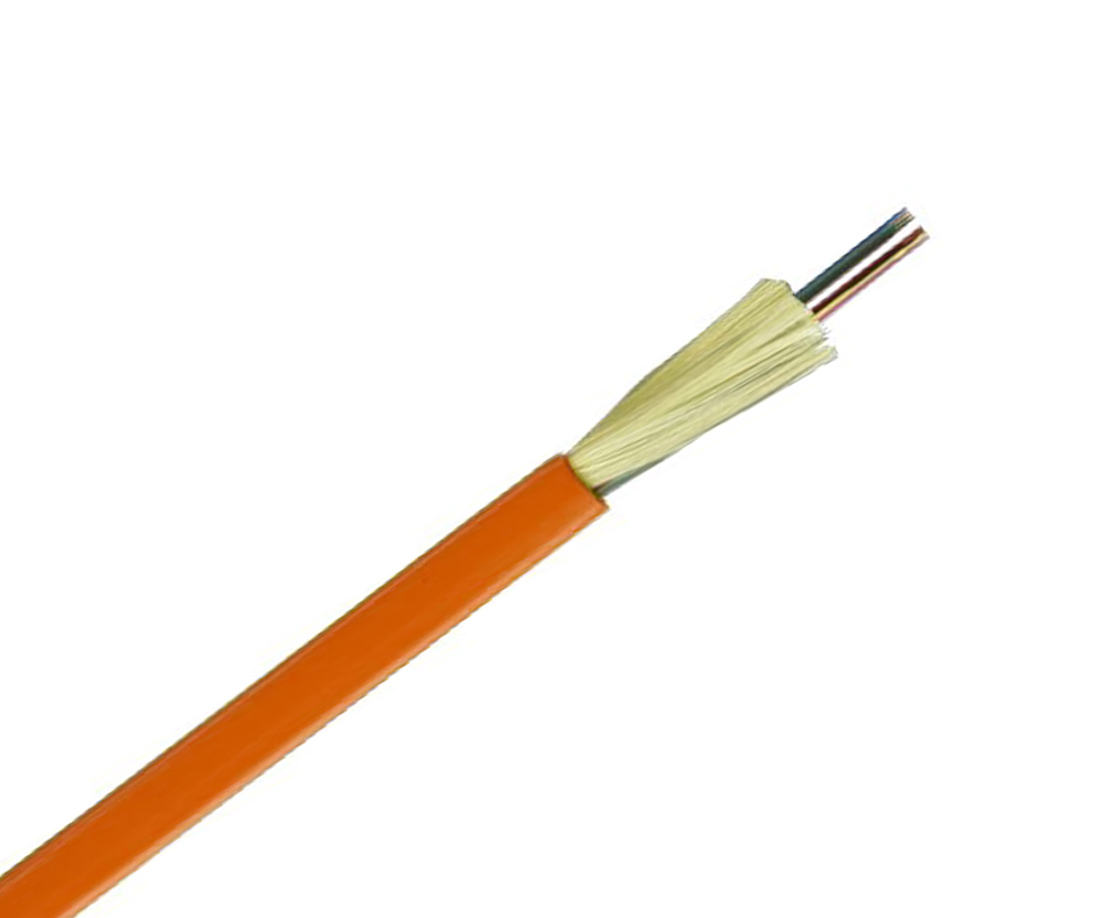 BLACKSTONE Flat Ribbon Fiber Optic Patch Cable, 4 Core, Indoor,  Multimode, OM1, 62.5/125µm, 3mm, LSZH, Orange, part number:BSFROM14OR-LSZH