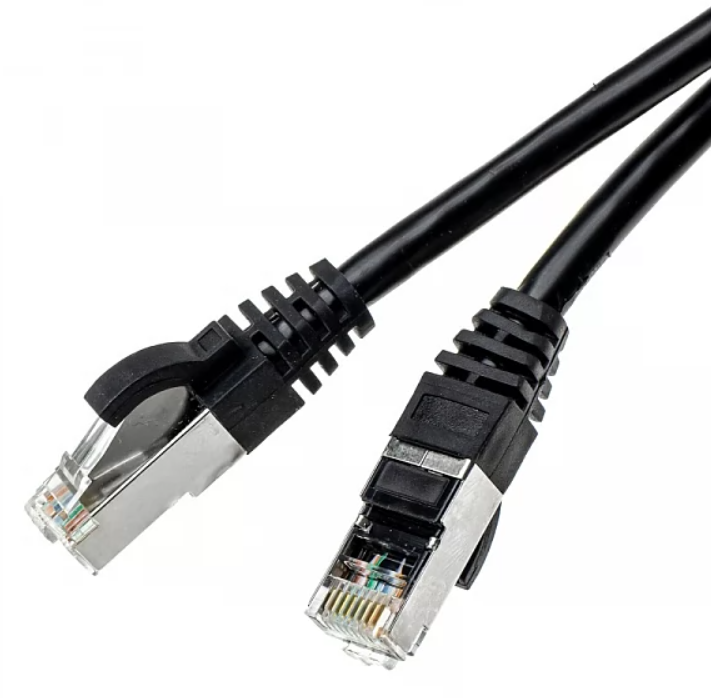 Black-Stone Cat6 FTP Patch Cord, 3ft, Black - BSUSS3F600-BL-CM