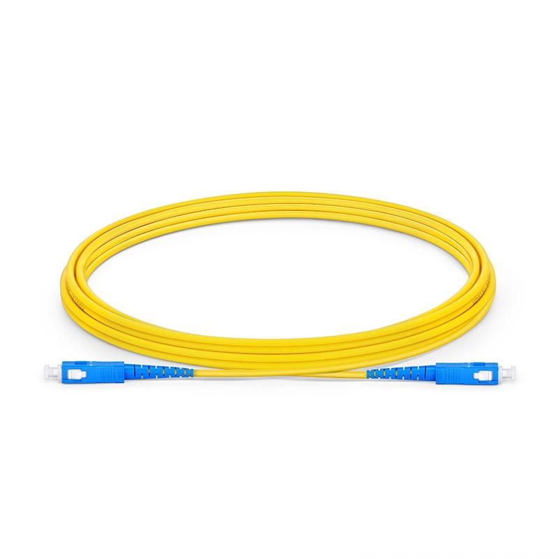 BLACKSTONE Fiber Patch Cable SC to SC, OS2 10Gb/Gigabit, Single mode Simplex 9/125 LSZH Fiber Optic Cord for SMF SFP Transceiver, Yellow, 1-Meter(3.3-ft), part number: ASCASCA-1-1-LSZH1M 