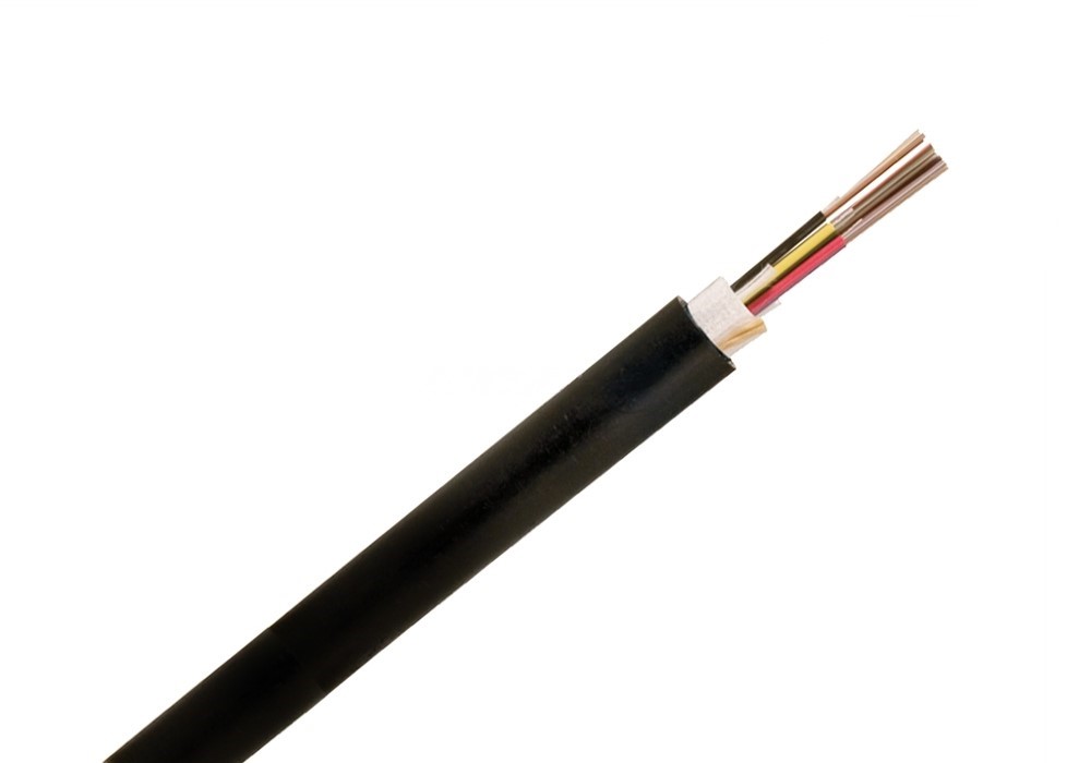 BLACKSTONE Multi Loose Tube Fiber Optic Cable, 96 Core, Indoor/Outdoor, Multimode, OM4, 50/125µm, PE, Black, part number:BSLTMOM46BL-PE 